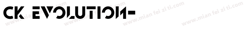 CK Evolution字体转换